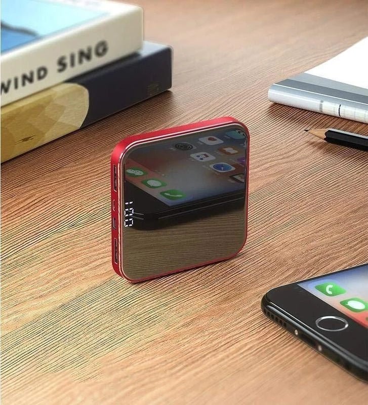Ultra-Thin Mirror Mini Charging Treasure